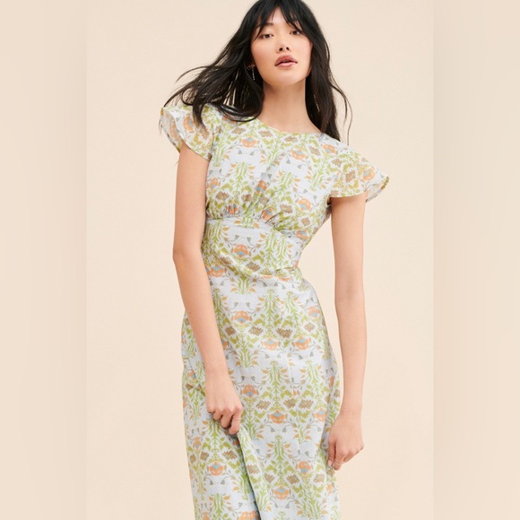 Hansen & Gretel Portofino Floral Print Midi Dress Size M - Picture 4 of 16